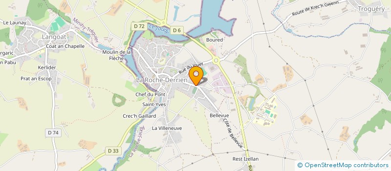 localisation de l'entreprise SCI BOLLORE  LA ROCHE-JAUDY