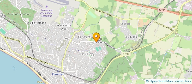 localisation de l'entreprise SCI BOLLORE  LA BAULE-ESCOUBLAC