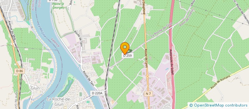 localisation de l'entreprise SCI BOLOGNE  LA ROCHE-DE-GLUN