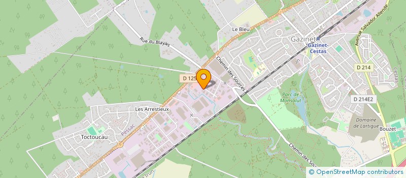 localisation de l'entreprise SCI BOLQUERE  CESTAS