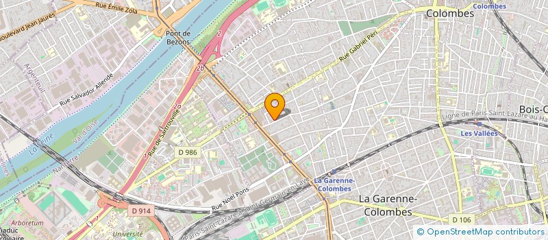 localisation de l'entreprise SCI BOLTI à COLOMBES