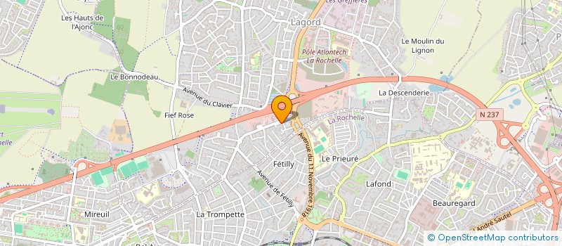 localisation de l'entreprise SCI BOLY  LAGORD