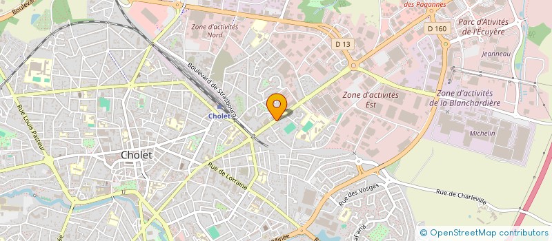 localisation de l'entreprise SCI BOLY à CHOLET