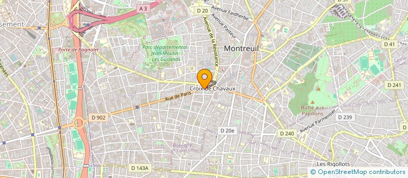 localisation de l'entreprise SCI BOMA à MONTREUIL