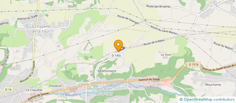 localisation de l'entreprise SCI BOMBEKHO  SAINT-CLAIR-DE-LA-TOUR