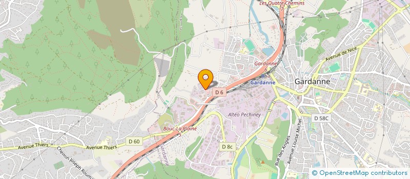 localisation de l'entreprise SCI BOMPERTUIS  GARDANNE