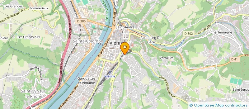 localisation de l'entreprise SCI BOMUR  VIENNE