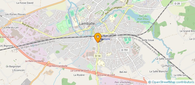 localisation de l'entreprise SCI BON ABRI  LAMBALLE-ARMOR