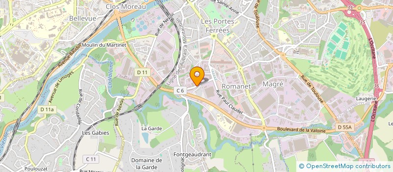 localisation de l'entreprise SCI BON'ABRI à LIMOGES