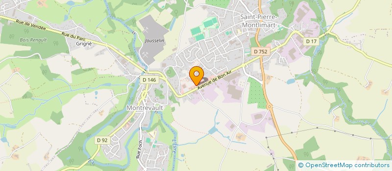 localisation de l'entreprise SCI BON AIR à MONTREVAULT-SUR-EVRE