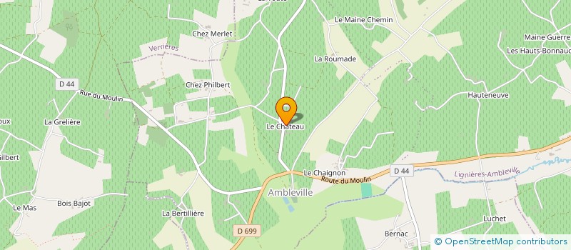 localisation de l'entreprise SCI BON AIR  LIGNIERES-AMBLEVILLE