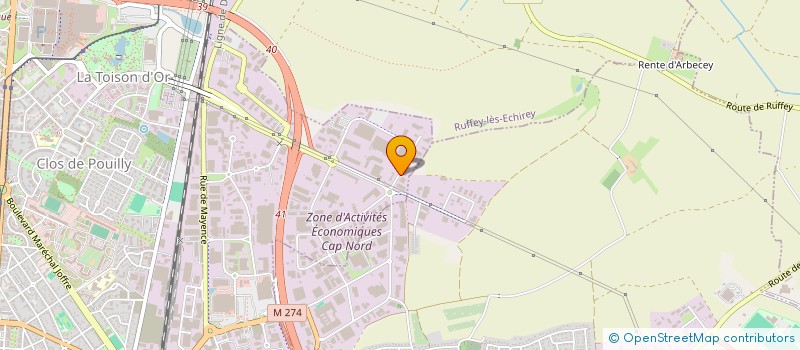 localisation de l'entreprise SCI BON'APART à DIJON