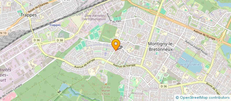 localisation de l'entreprise SCI BON-APPART  MONTIGNY-LE-BRETONNEUX