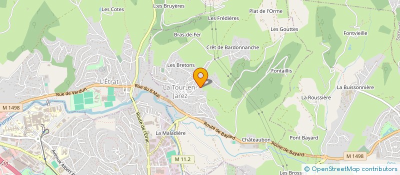 localisation de l'entreprise SCI BON ET CIE  LA TOUR-EN-JAREZ