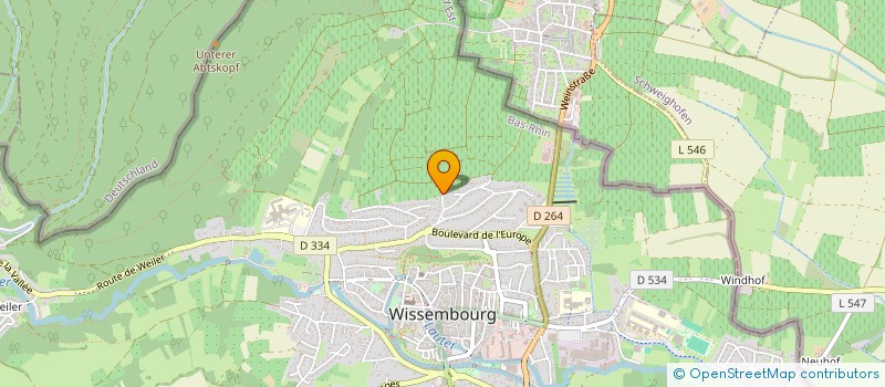 localisation de l'entreprise SCI BON'HEURE  WISSEMBOURG