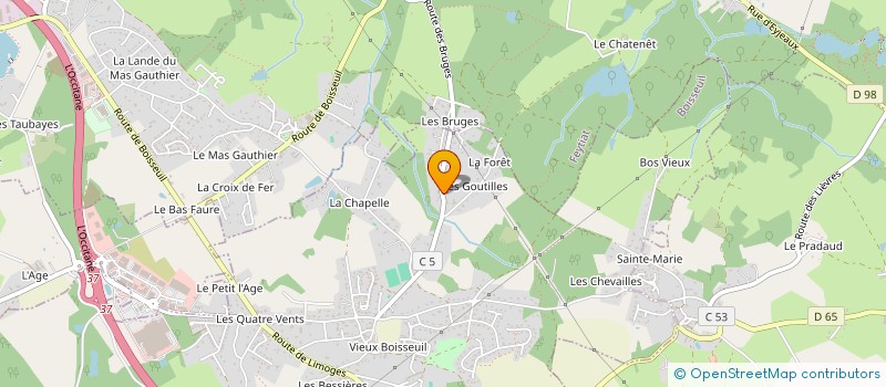 localisation de l'entreprise SCI BON INVEST  BOISSEUIL