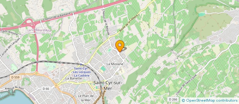 localisation de l'entreprise SCI BON INVEST à SAINT-CYR-SUR-MER