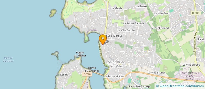 localisation de l'entreprise SCI BON MOUILLAGE  SAINT-BRIAC-SUR-MER