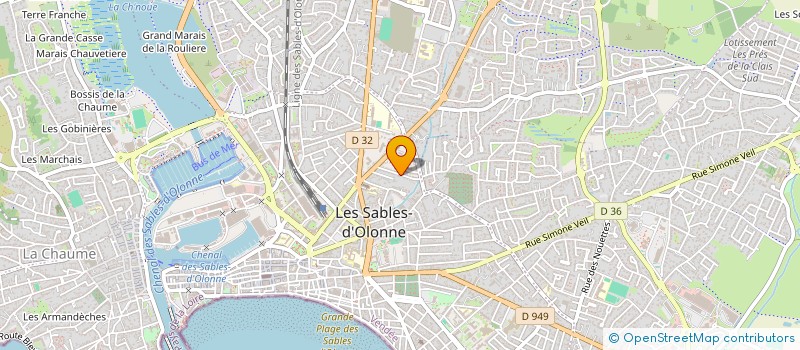 localisation de l'entreprise SCI BON PAPA à LES SABLES D'OLONNE