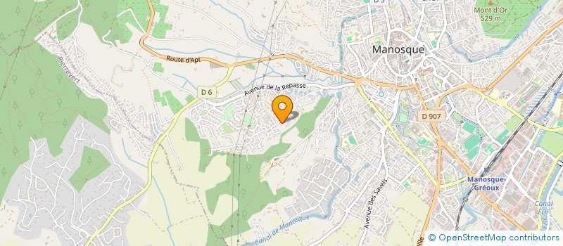 localisation de l'entreprise SCI BON PASTEUR à MANOSQUE