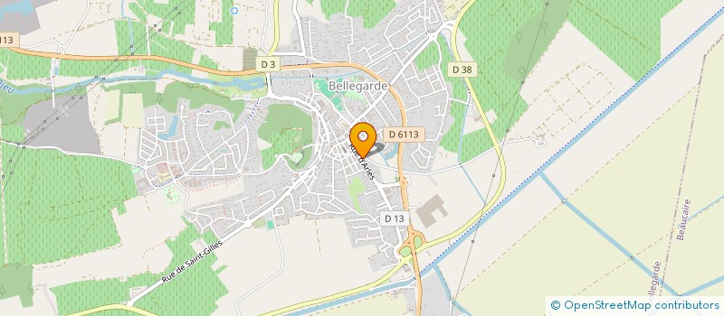 localisation de l'entreprise SCI BON PIED BON OEIL  BELLEGARDE