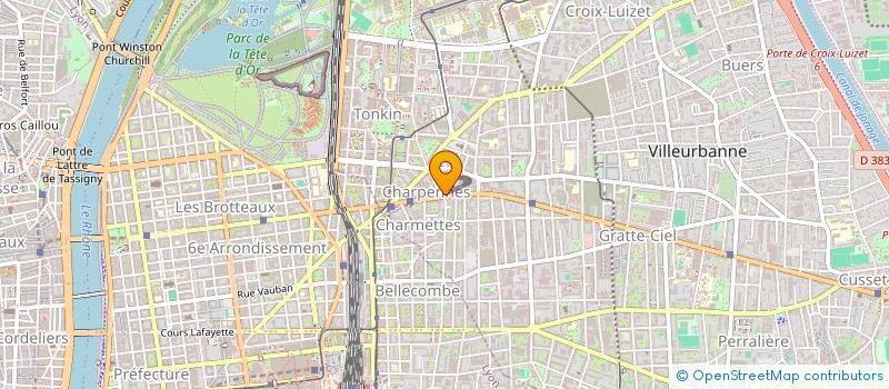 localisation de l'entreprise SCI BON ROL  VILLEURBANNE