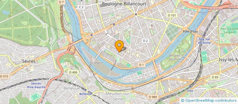 localisation de l'entreprise SCI BONAIR à BOULOGNE-BILLANCOURT