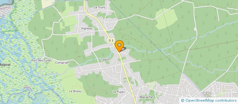 localisation de l'entreprise SCI BONALIS  BIGANOS