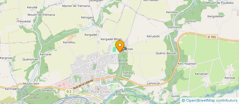 localisation de l'entreprise SCI BONAMOR  PONT-CROIX