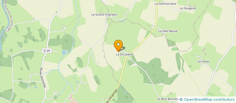 localisation de l'entreprise SCI BONAPARTE à SAINT-SAUVEUR-DE-CARROUGES