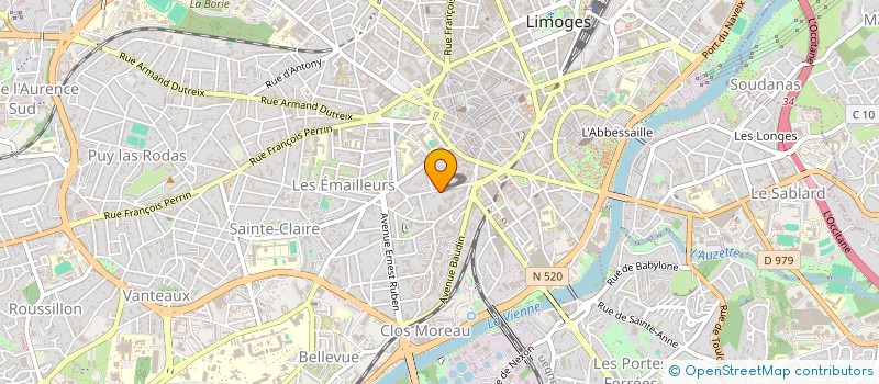 localisation de l'entreprise SCI BONAPARTE 72 à LIMOGES