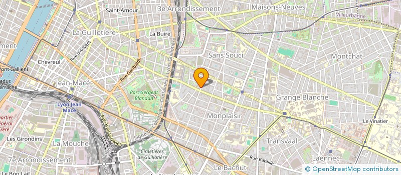 localisation de l'entreprise SCI BONAUDO  LYON