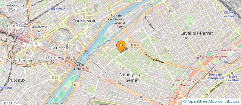 localisation de l'entreprise SCI BONAVISTA à NEUILLY-SUR-SEINE