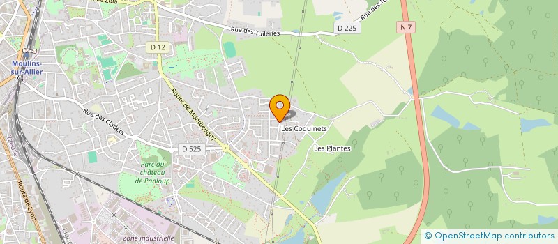 localisation de l'entreprise SCI BONBER  YZEURE