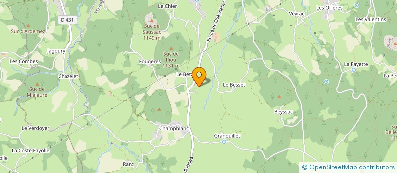 localisation de l'entreprise SCI BONCHA  YSSINGEAUX