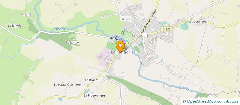 localisation de l'entreprise SCI BONCHAMP  ANDOUILLE