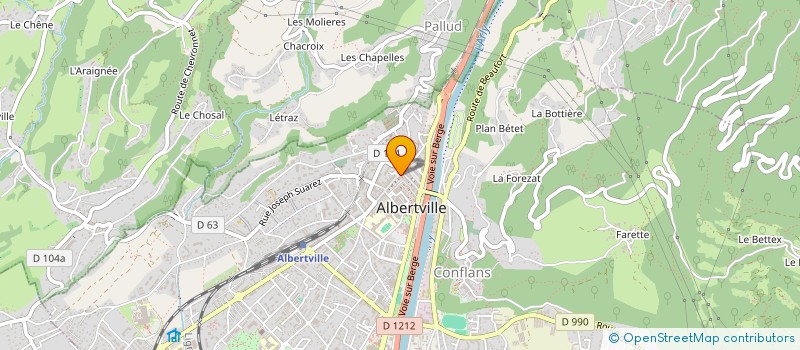 localisation de l'entreprise SCI BONCLERC  ALBERTVILLE