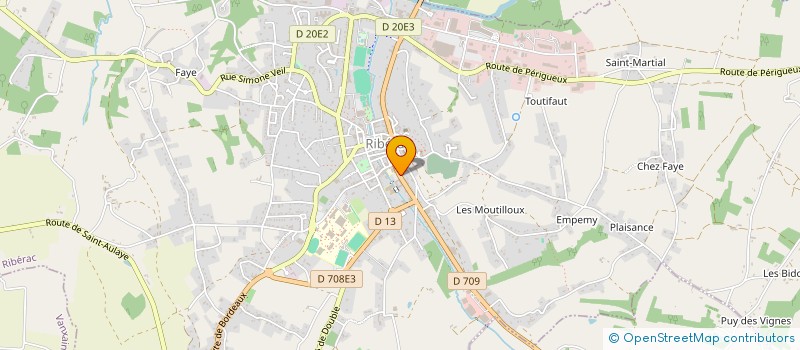 localisation de l'entreprise SCI BOND HERBERT  RIBERAC