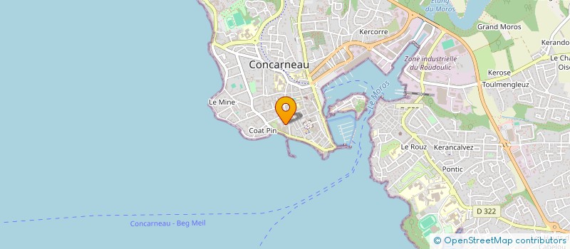 localisation de l'entreprise SCI BONDER  CONCARNEAU