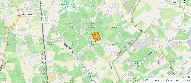 localisation de l'entreprise SCI BONDI FOREST  L'ISLE-SUR-LA-SORGUE