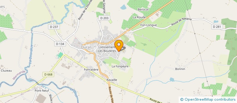 localisation de l'entreprise SCI  BONDIA  DURAS