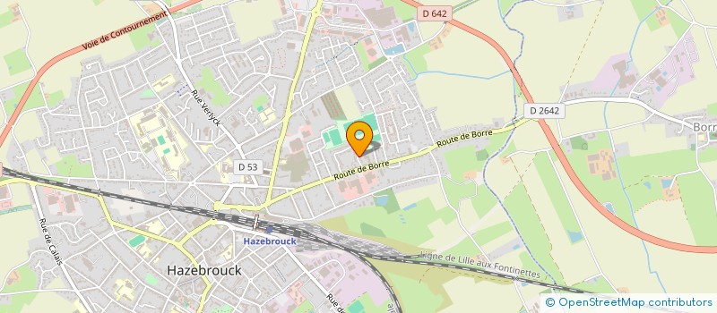 localisation de l'entreprise SCI BONDRA  HAZEBROUCK