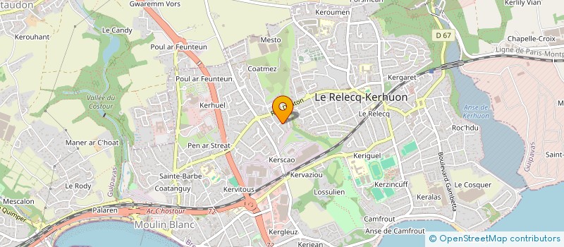 localisation de l'entreprise SCI BONDU  LE RELECQ-KERHUON