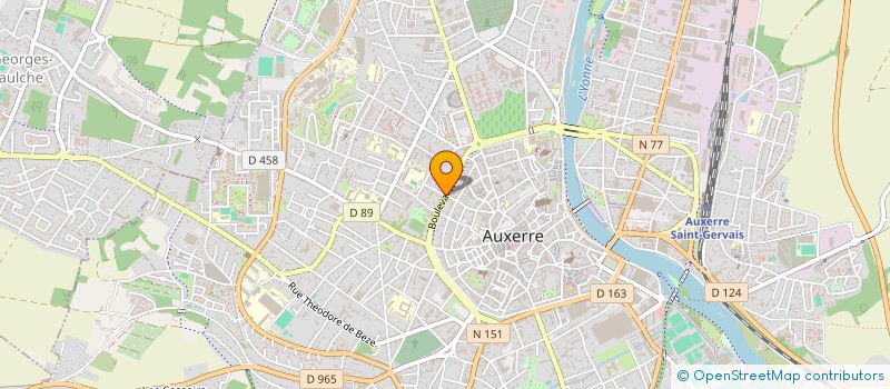 localisation de l'entreprise SCI BONHENRY-MATIVET à AUXERRE