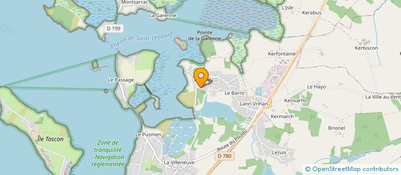 localisation de l'entreprise SCI BONHEUR DU JOUR  LE HEZO