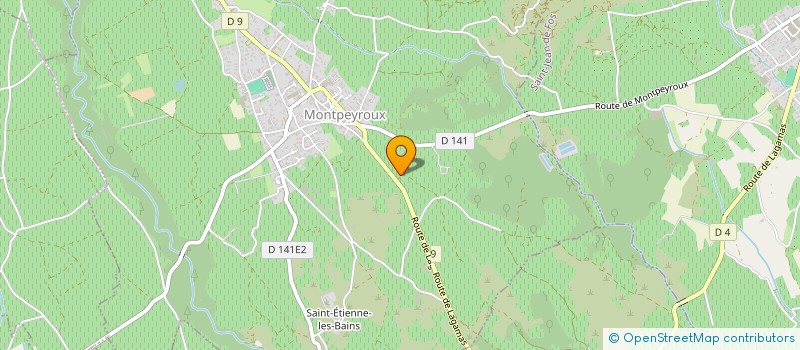 localisation de l'entreprise SCI BONHEUR SINTES  MONTPEYROUX