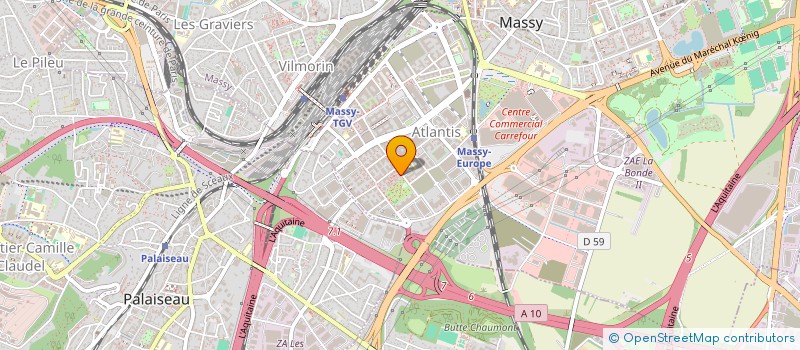 localisation de l'entreprise SCI BONHOMME à MASSY
