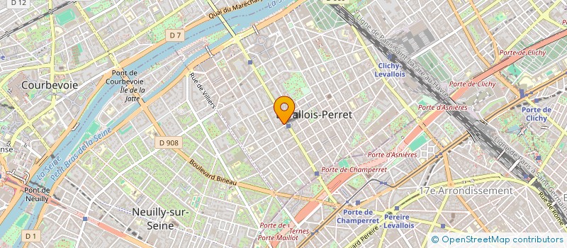 localisation de l'entreprise SCI BONIFACIO VAILLANT à LEVALLOIS PERRET