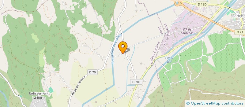 localisation de l'entreprise SCI BONIFAZIO à CORNILLON-CONFOUX