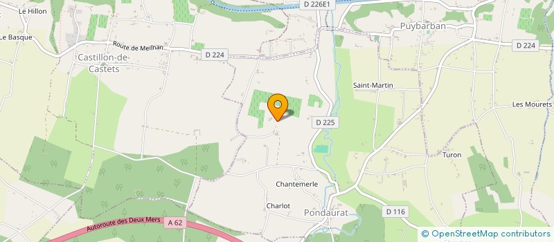 localisation de l'entreprise SCI BONIN  PONDAURAT